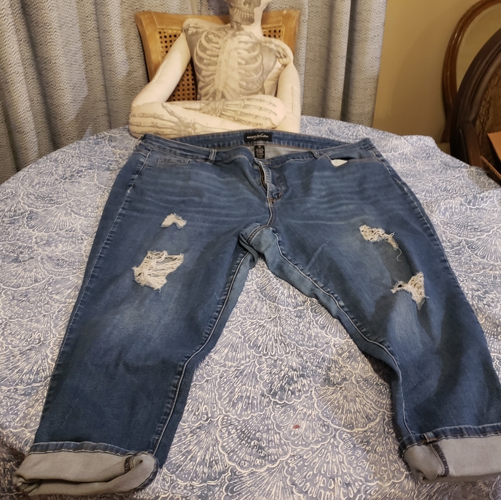 Plus size blue jeans size 24